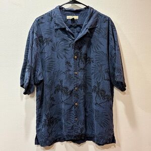 Vintage Tommy Bahama 100% Silk Camp Shirt